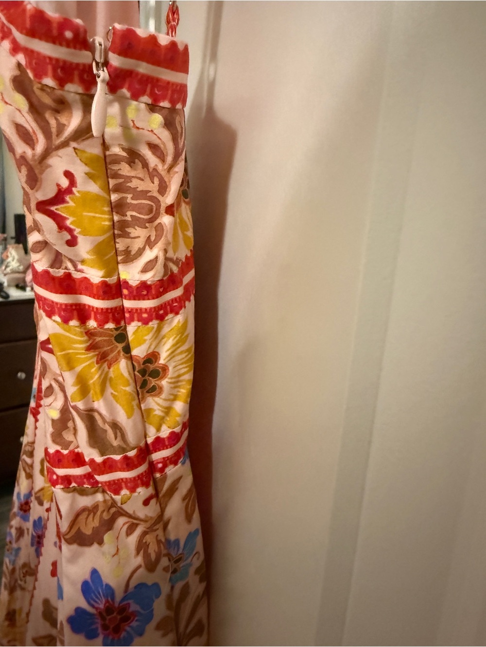 Hill House Margot Red Stripe Floral Dress - Picture 4 of 7
